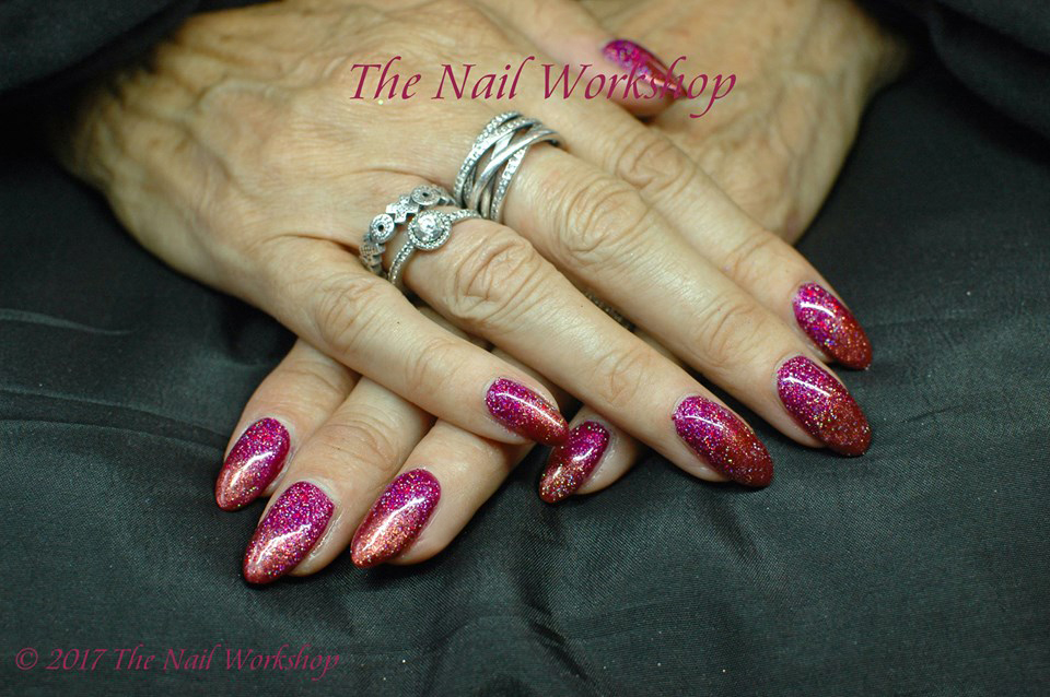 	Gel II Passion with Pink and__ Orange Lecente Glitter-1